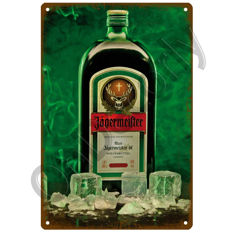 Jagermeister metal wall poster dÃ©cor 