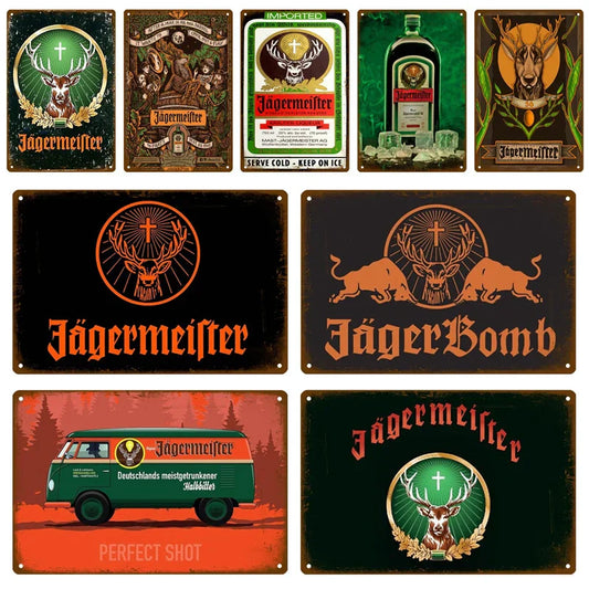 Jagermeister metal wall poster dÃ©cor 