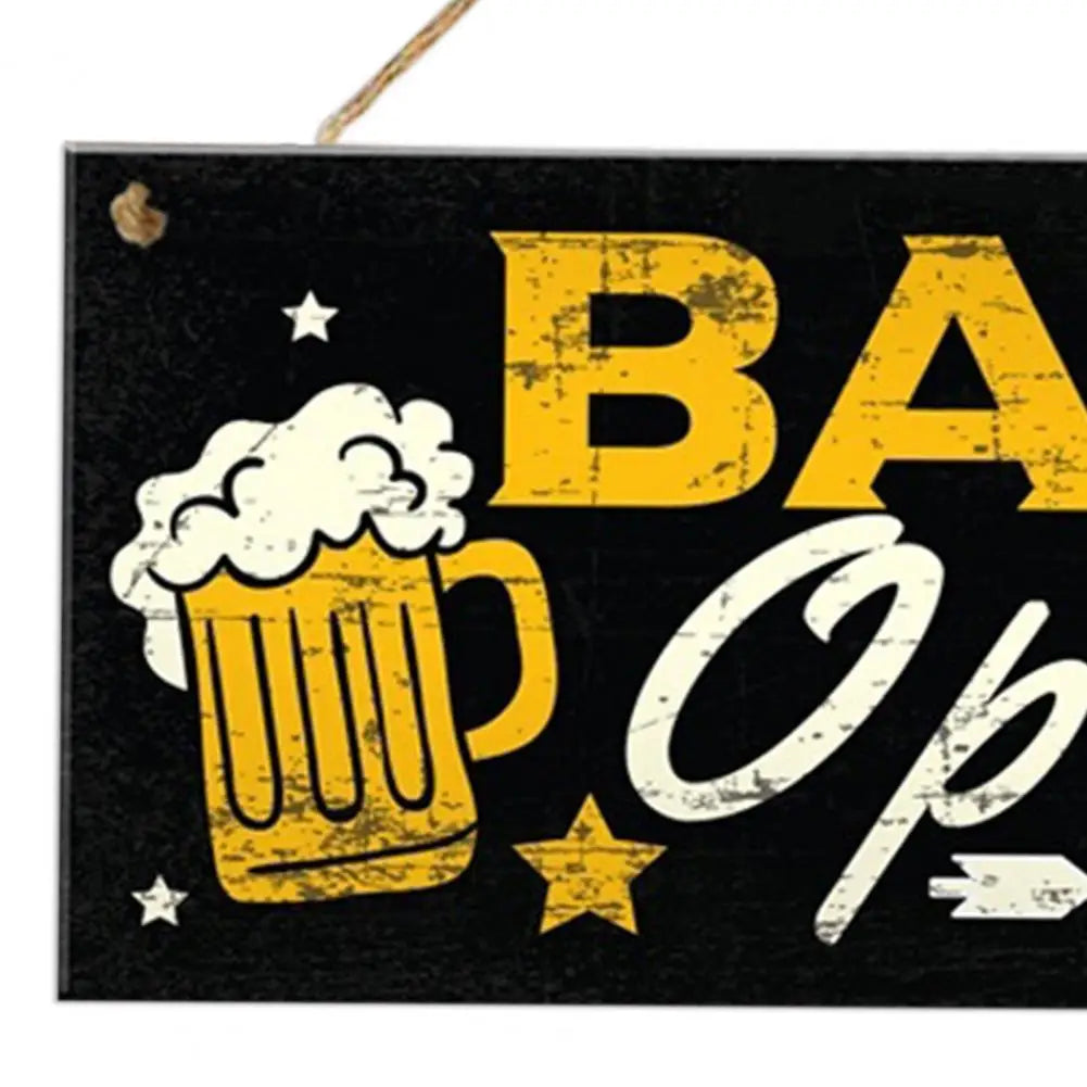 Vintage Wooden Wall Decor for Cafe, Bar & Pub - Simple & Stylish Retro Art