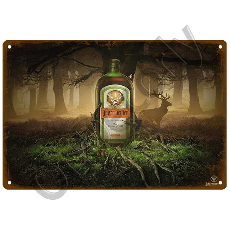 Jagermeister metal wall poster dÃ©cor 