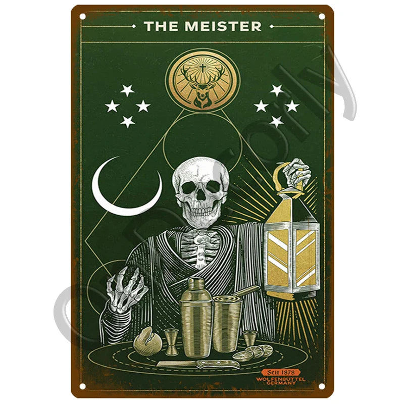 Jagermeister metal wall poster dÃ©cor 