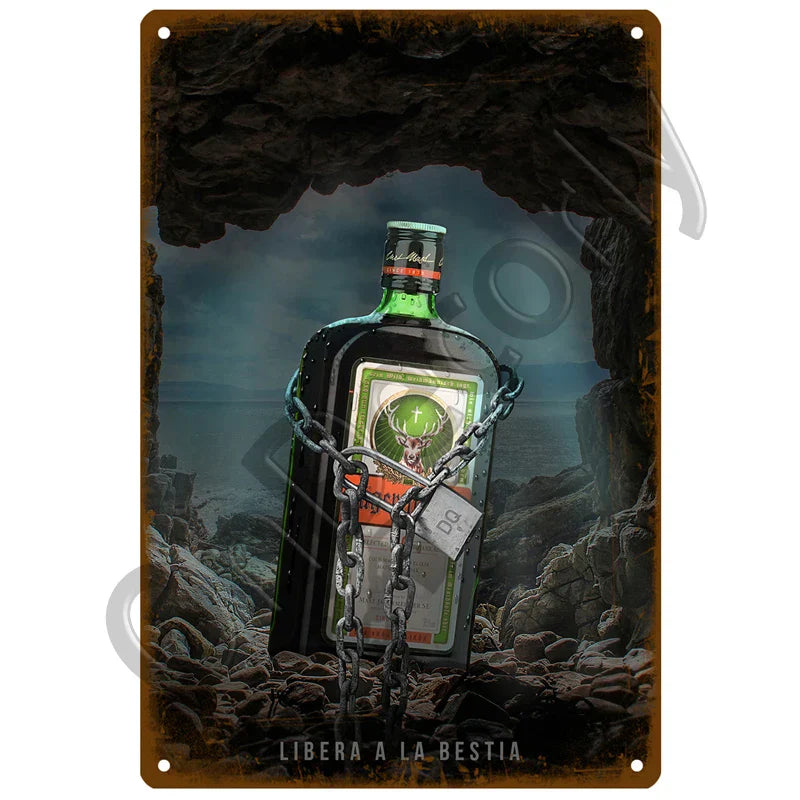 Jagermeister metal wall poster dÃ©cor 