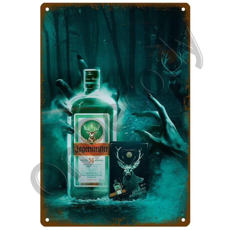 Jagermeister metal wall poster dÃ©cor 