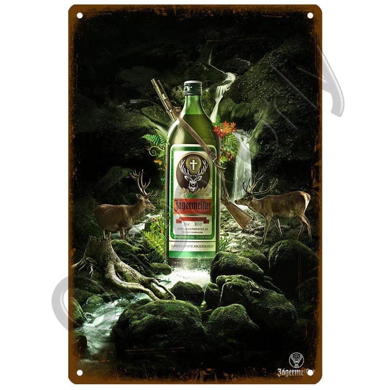 Jagermeister metal wall poster dÃ©cor 