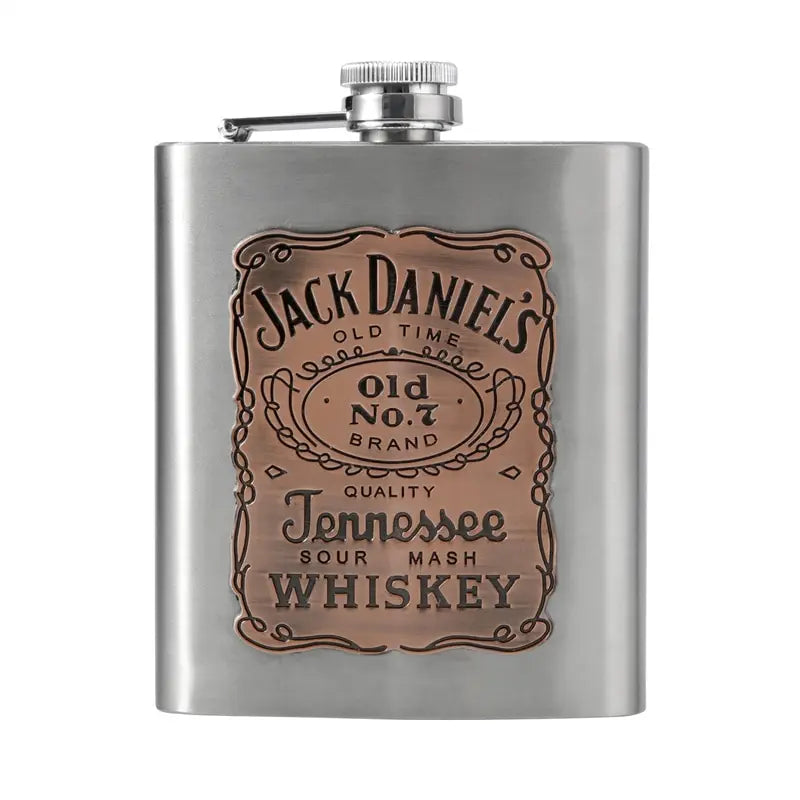 Jack Daniels Whisky Flask ÃƒÂ¢Ã¢â€šÂ¬Ã¢â‚¬Å“ Premium Stainless Steel, Leak-Proof, and Stylish