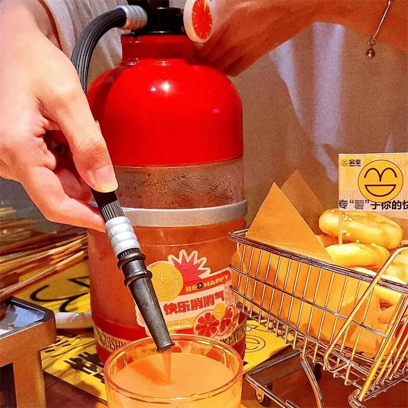 Creative Wine Beverage Dispenser Fire Extinguisher Style