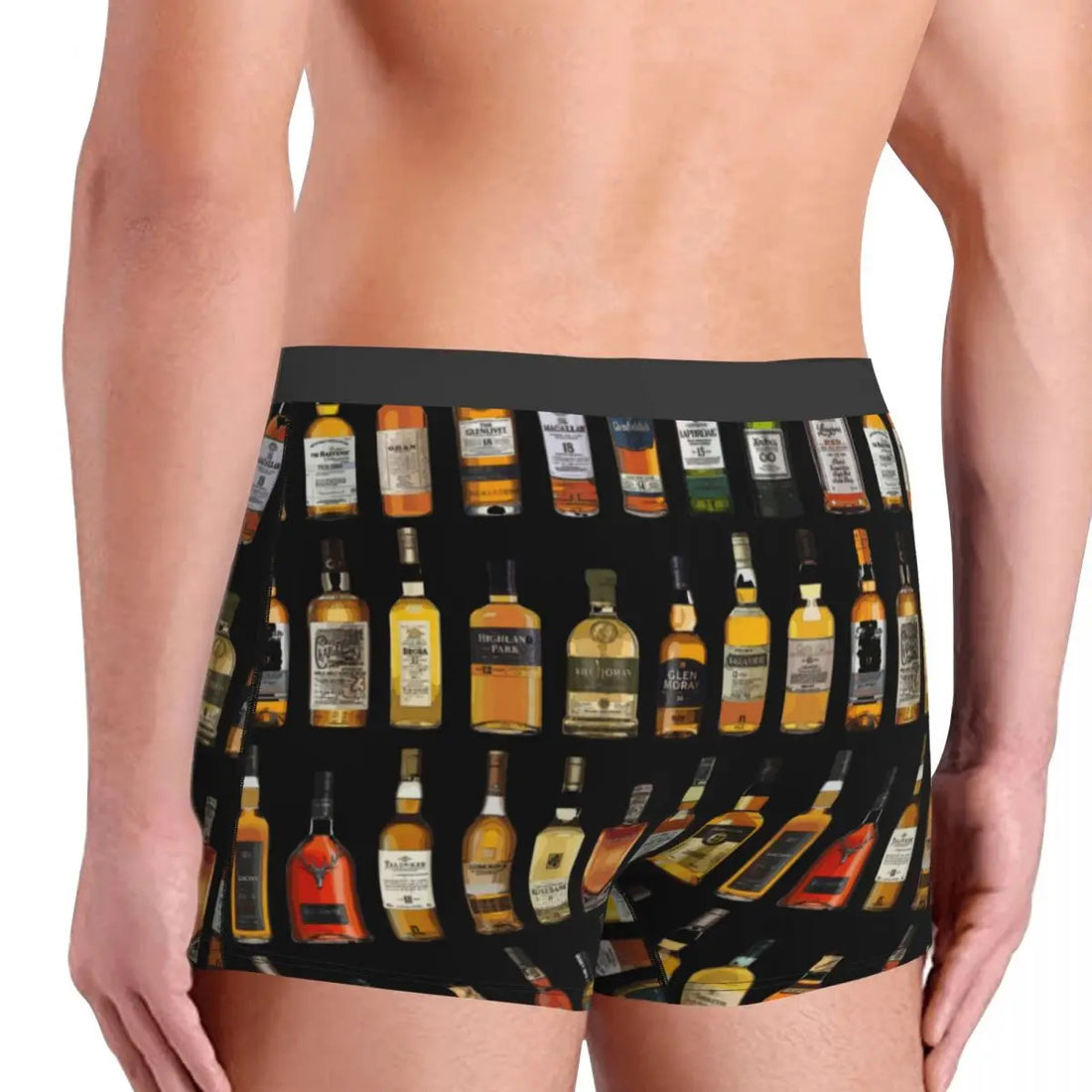 Whiskey Bottles Logo Boxer Shorts - Available in S, M, L, XL, XXL