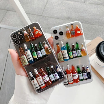 Miniature Bottles Design iPhone Case: Unique and Stylish Protection