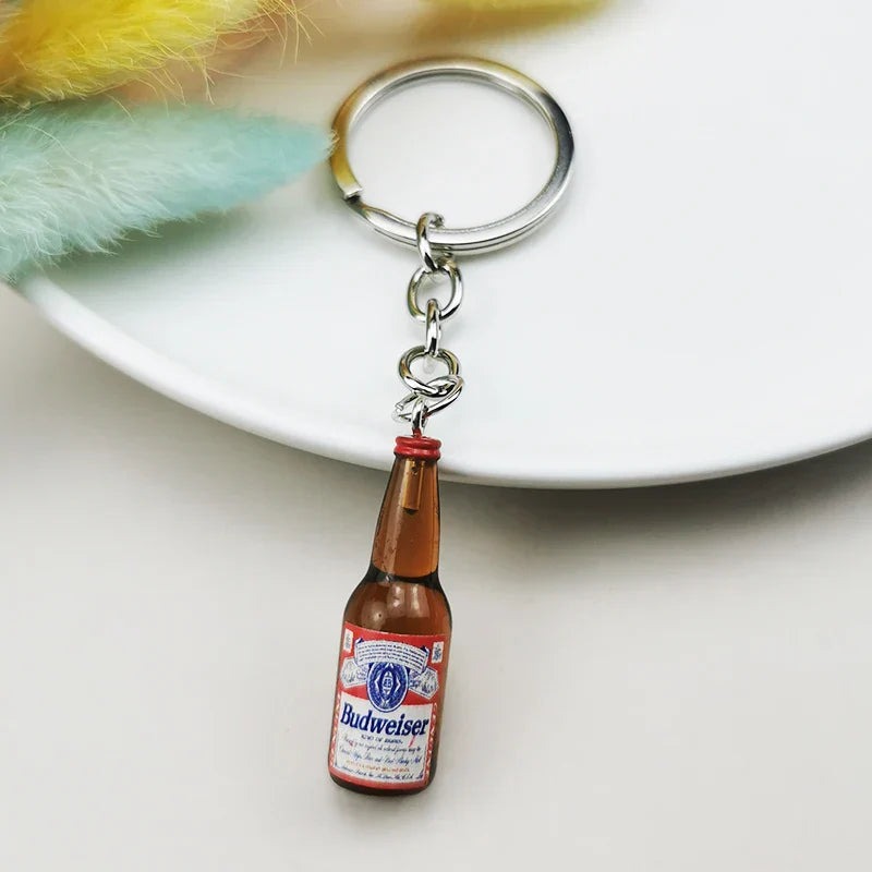 bacardi mini bottle keychain