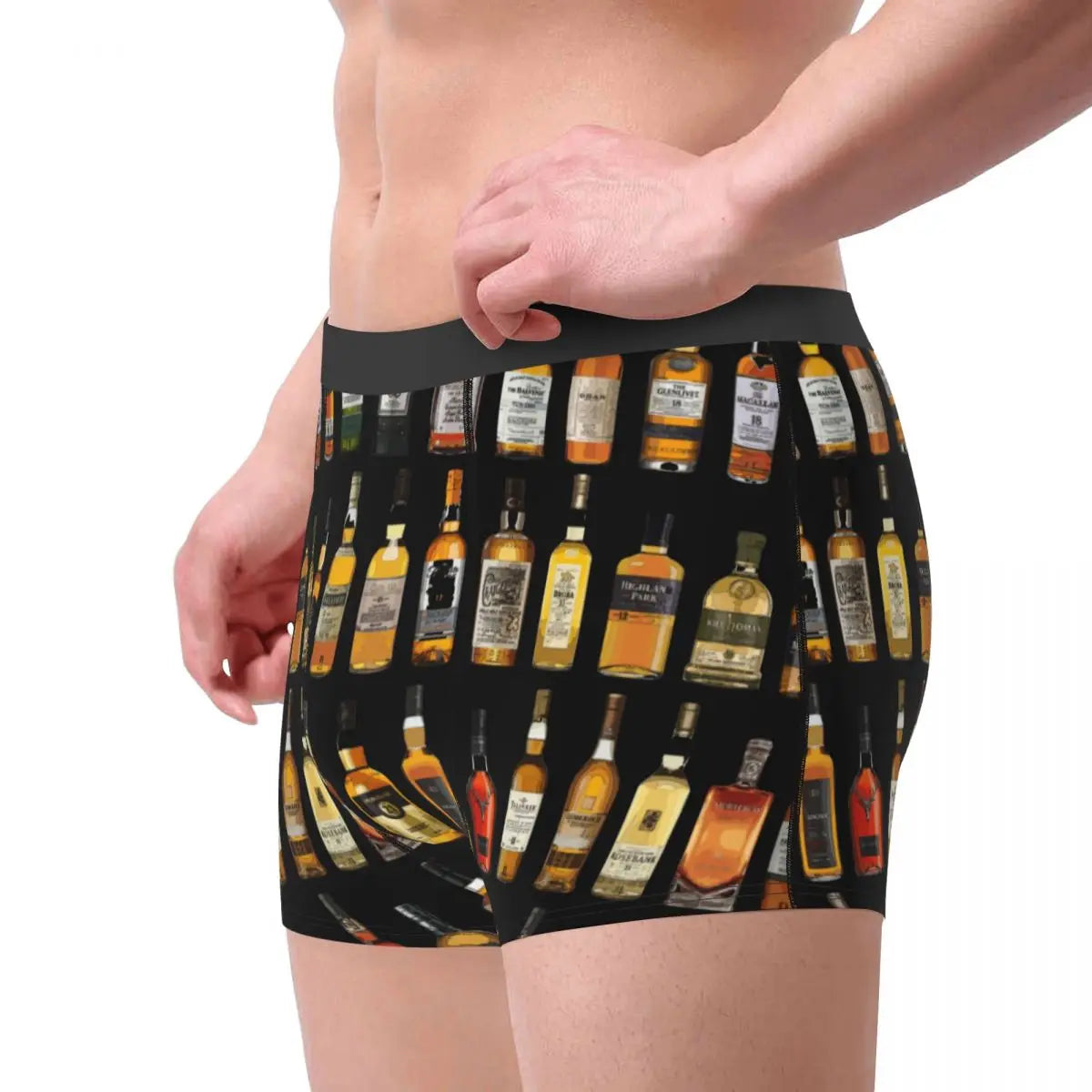 Whiskey Bottles Logo Boxer Shorts - Available in S, M, L, XL, XXL