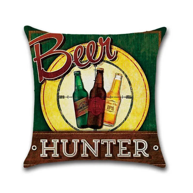 Beer & Wine Decorative Pillowcases