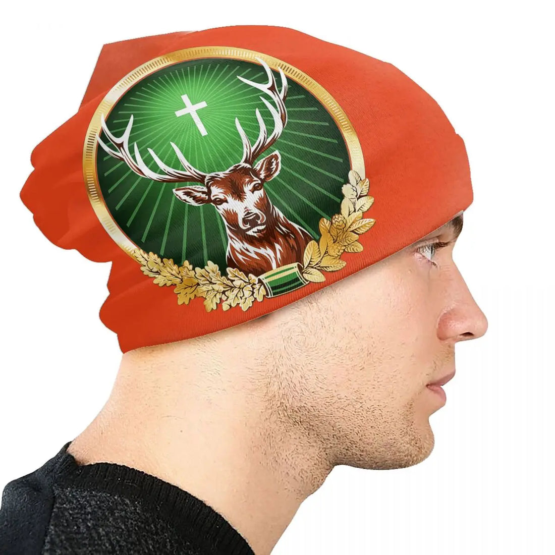 jagermeister orange beanie