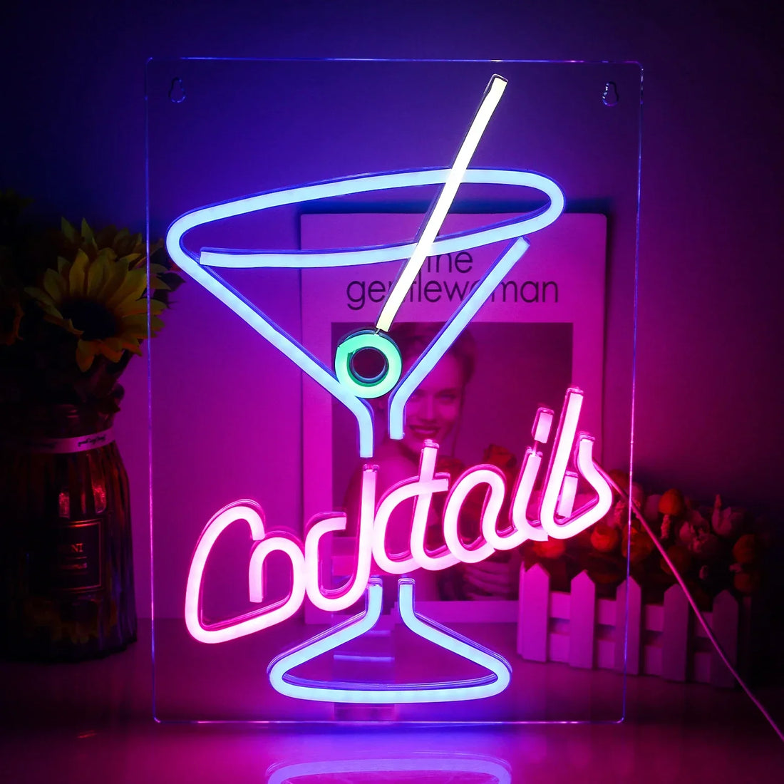 Cocktails Beer LED Neon Sign Wall Decor