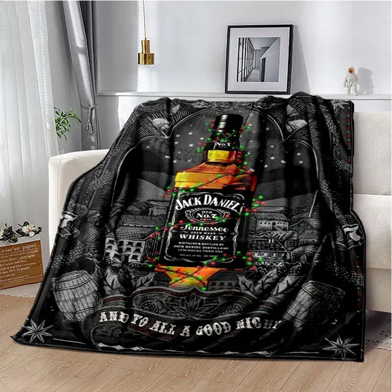 Premium Jack Daniel's Inspired Comfort Blanket: The Ultimate Cozy Gift