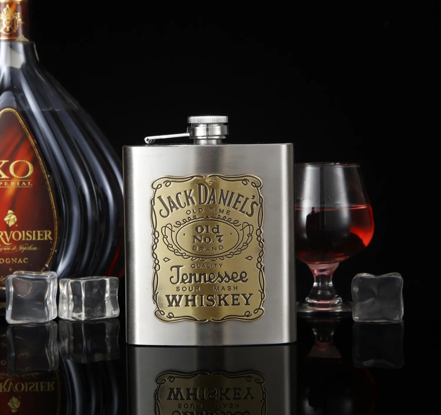 Jack Daniels Whisky Flask ÃƒÂ¢Ã¢â€šÂ¬Ã¢â‚¬Å“ Premium Stainless Steel, Leak-Proof, and Stylish