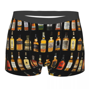 Whiskey Bottles Logo Boxer Shorts - Available in S, M, L, XL, XXL