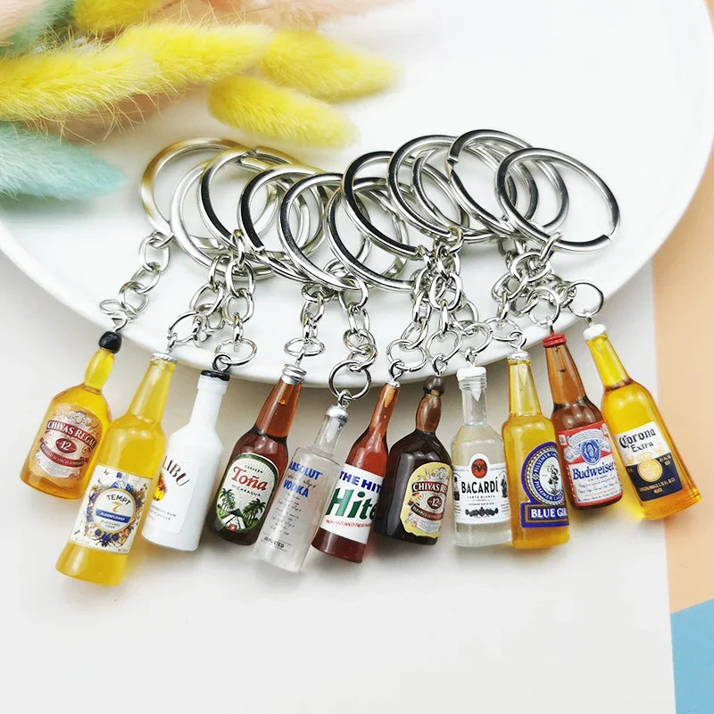 Hennessy mini bottle keychain