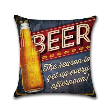 Vintage Beer & Wine Pillowcases