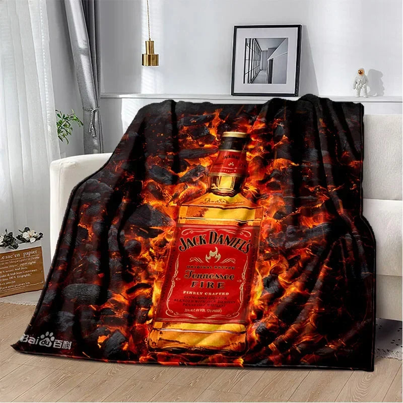 Premium Jack Daniel's Inspired Comfort Blanket: The Ultimate Cozy Gift