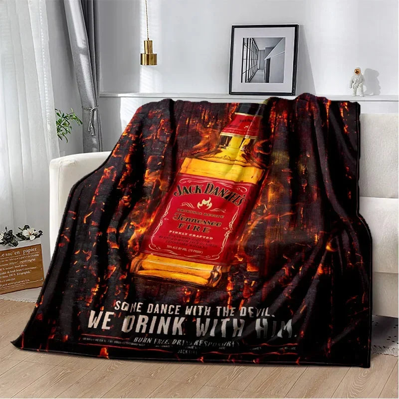 Premium Jack Daniel's Inspired Comfort Blanket: The Ultimate Cozy Gift