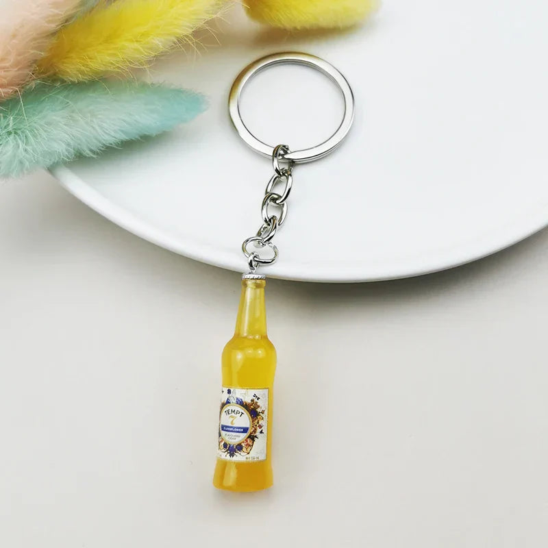 Miniature Beverage Bottle Keychains: Add Fun to Your Keys