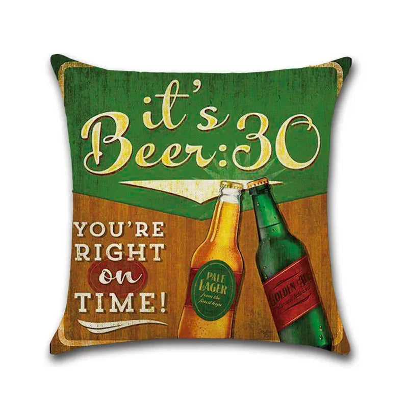 Beer & Wine Decorative Pillowcases