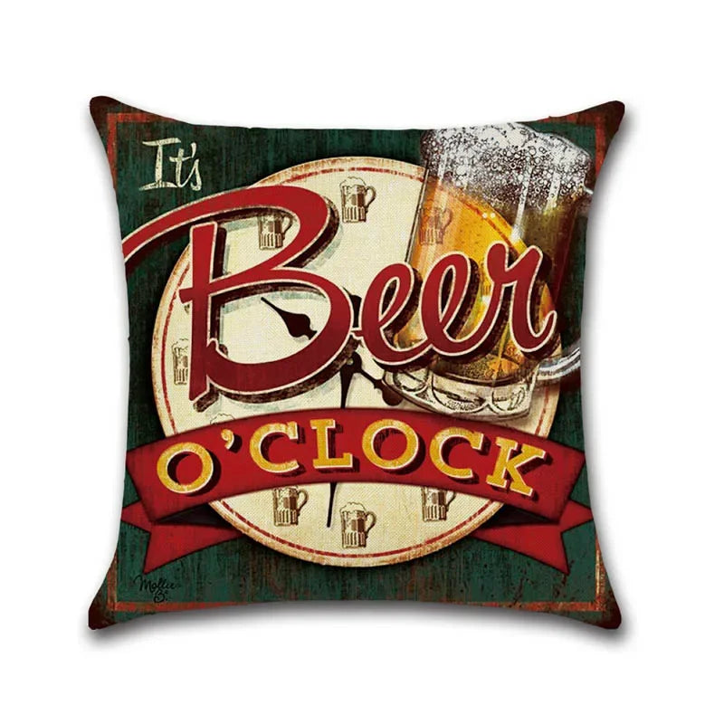 Beer & Wine Decorative Pillowcases