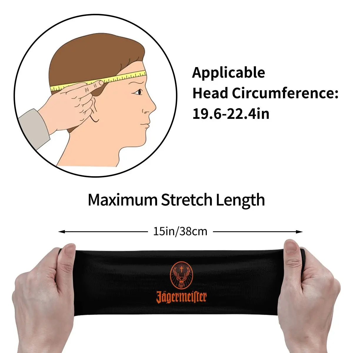 Jagermeister Unisex Polyester Sweatband