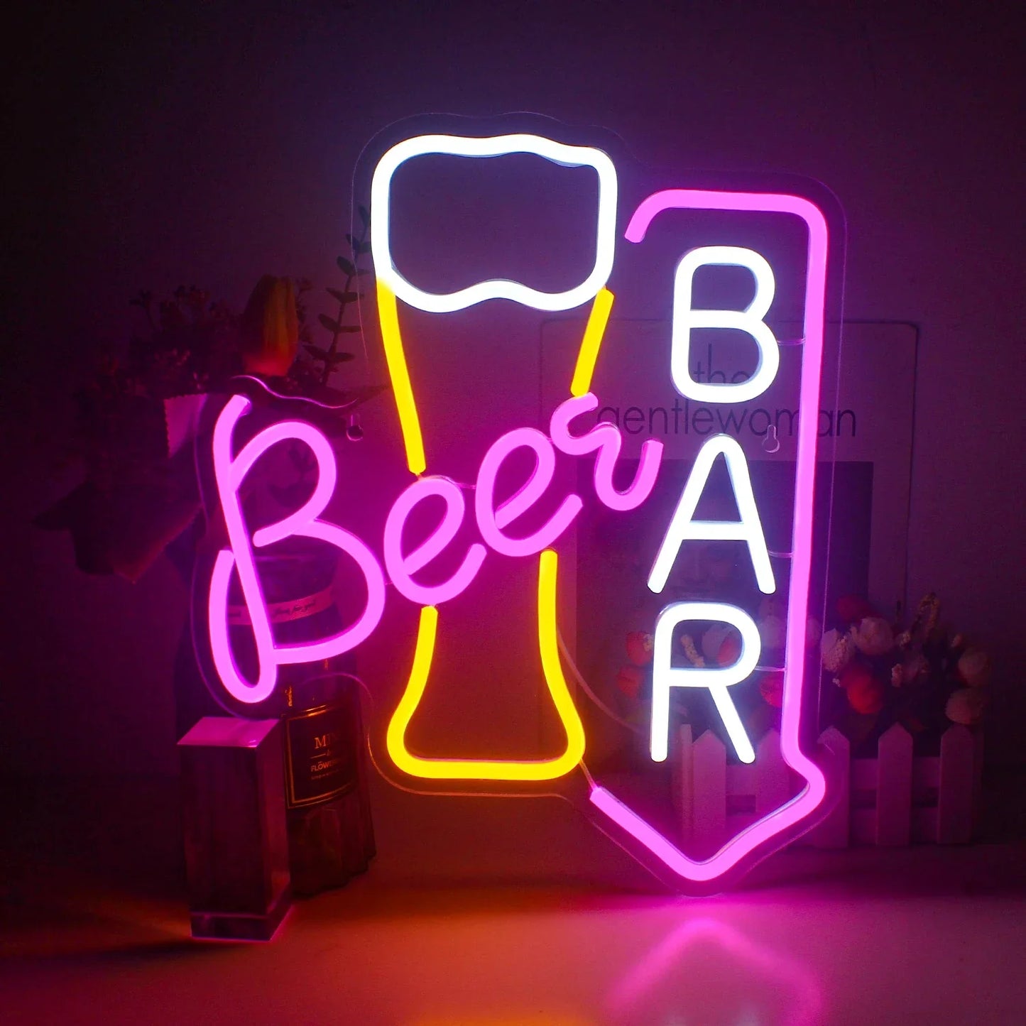 Cocktails Beer LED Neon Sign Wall Decor